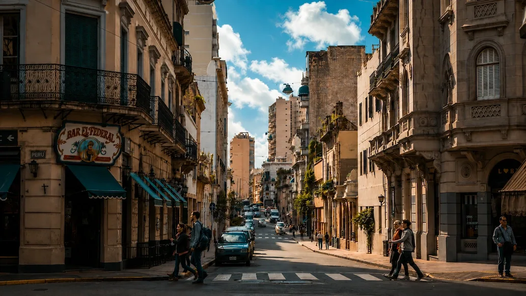 The corner of Bar El Federal in San Telmo