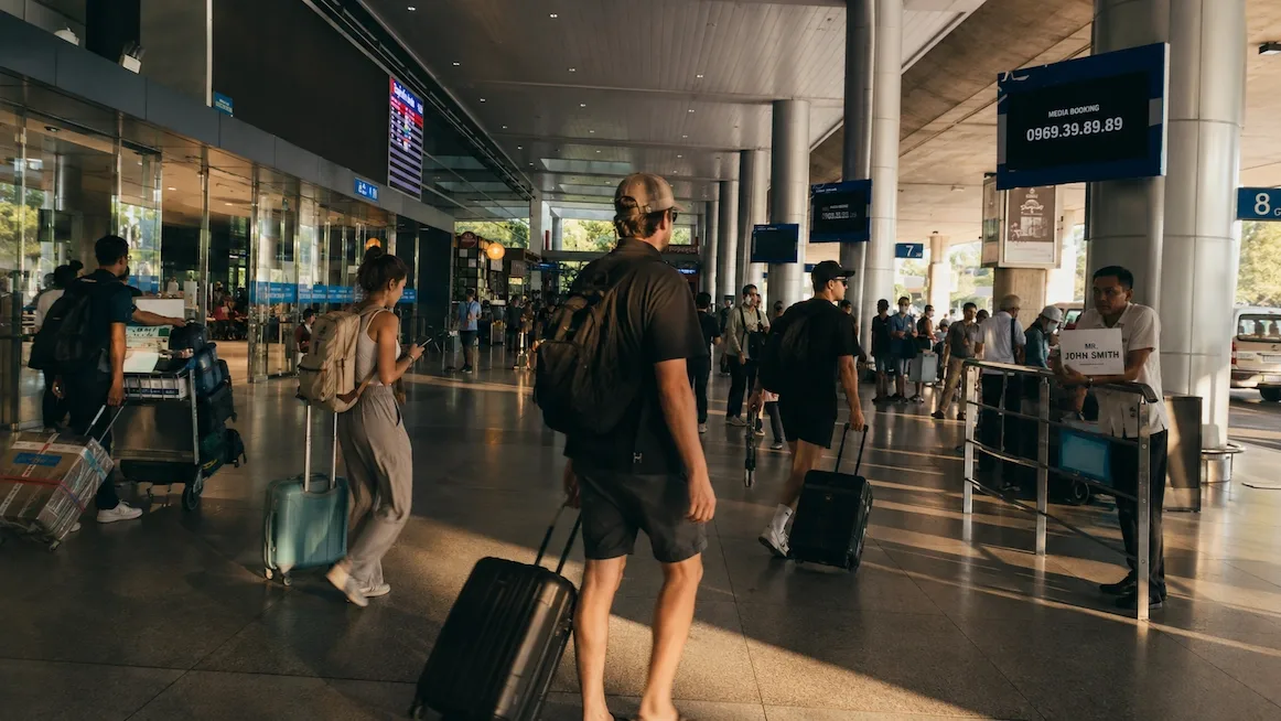 The arrivals hall at Tan Son Nhat airport